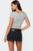 Edikted Becca Boat Neck Top
