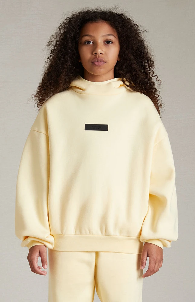 Kids Fear of God Essentials Garden Yellow Hoodie