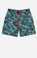 WeSC America Inc Zack Koi AOP 5" Swim Trunks