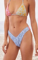 Roxy Tapestry Patchwork V High Cut Bikini Bottom