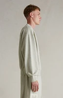 Fear of God Essentials Heather Stone Classic Fleece Crew Neck Sweatshirt