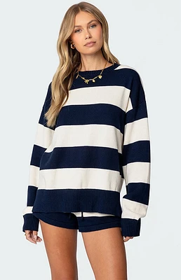 Edikted Riley Oversized Striped Sweater