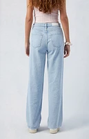 PacSun Cali Light Indigo Ripped Baggy Boyfriend Jeans