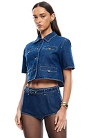 LIONESS Halston Denim Top