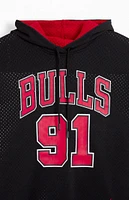 Mitchell & Ness Dennis Rodman Chicago Bulls Mesh Short Sleeve Hoodie