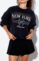 PacSun New York Football Crew Neck Sweatshirt