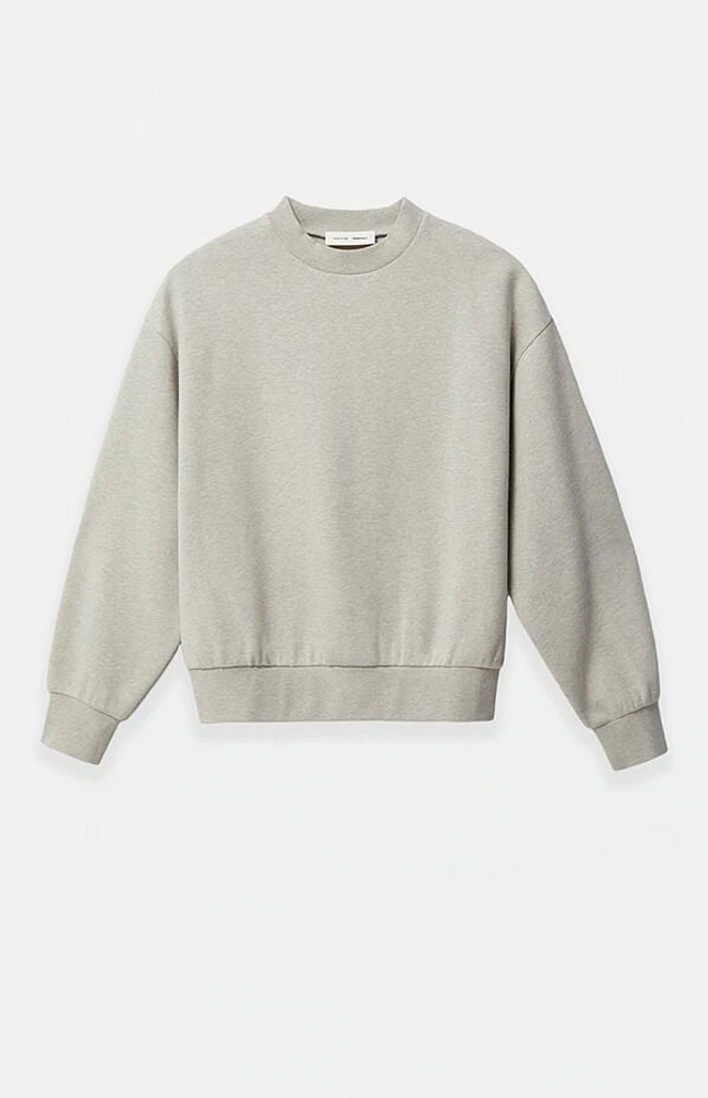 Fear of God Essentials Heather Stone Classic Fleece Crew Neck Sweatshirt