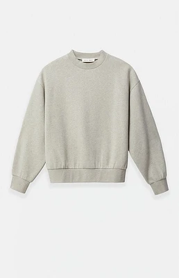 Fear of God Essentials Heather Stone Classic Fleece Crew Neck Sweatshirt