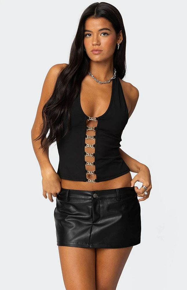 Edikted Chain Reaction Cut Out Top