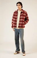 Pacsun Brushed Plaid Jacket