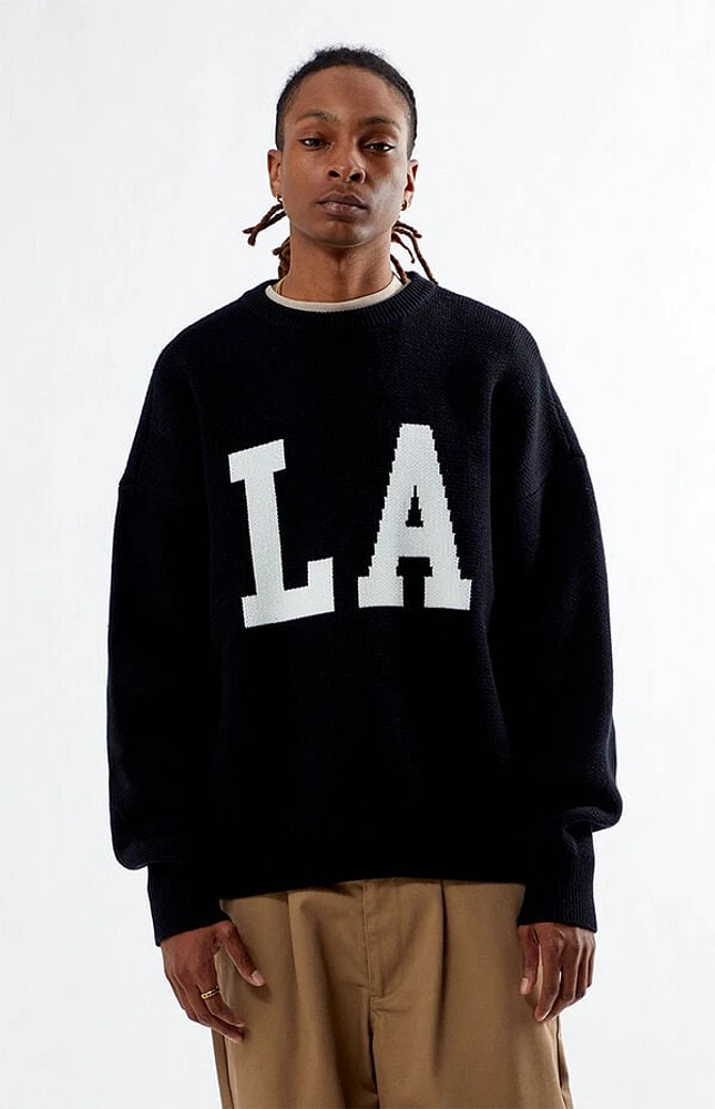 Pacsun Black Los Angeles Crew Neck Sweater