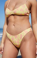 Hawaiian Tropic AOP High Cut Bikini Bottom