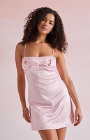 Beverly and Beck Valentina Bow Front Mini Dress