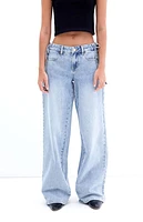 Pacsun Casey Bow Low Rise Baggy Jeans