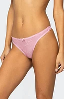 Edikted Darcie Sheer Lace Thong