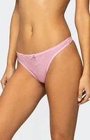 Edikted Darcie Sheer Lace Thong