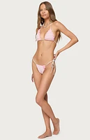 Edikted Azalea Crochet Triangle Bikini Top