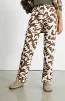 PacSun Two-Tone Printed Dad Jeans