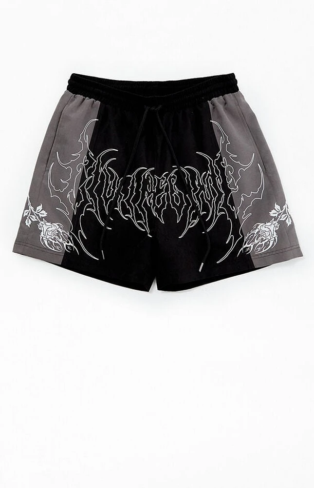Civil Black Duality Suede Shorts