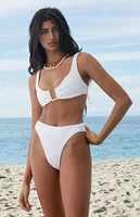 PacSun Eco Tia Ribbed High Waisted Bikini Bottom