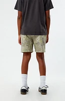 PacSun Kids Camo Embroidered Sweat Shorts