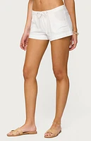 Edikted Hollis Linen Look Shorts