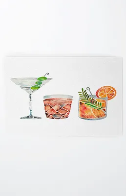 Cocktail Large Welcome Mat