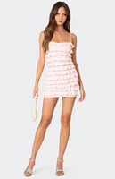 Edikted Nadya Ruffled Mini Dress