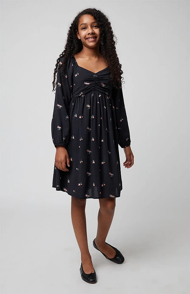 Pacsun Kids Long Sleeve Floral Dress