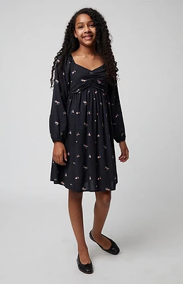 Pacsun Kids Long Sleeve Floral Dress
