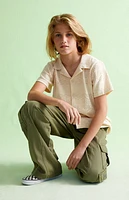 Pacsun Kids Crochet Camp Shirt