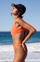 Pacsun Orange Taylor Tank Bikini Top