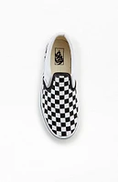 Vans Kids White & Checker Classic Slip-On Shoes