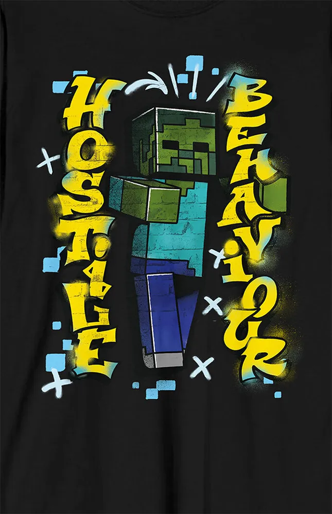 Minecraft Hostile Long Sleeve T-Shirt