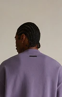 Fear of God Essentials Lavender Heavy Fleece Crew Neck Sweatshirt