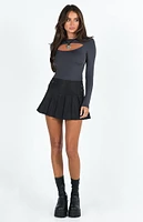 Princess Polly Black Cartwright Mini Skirt