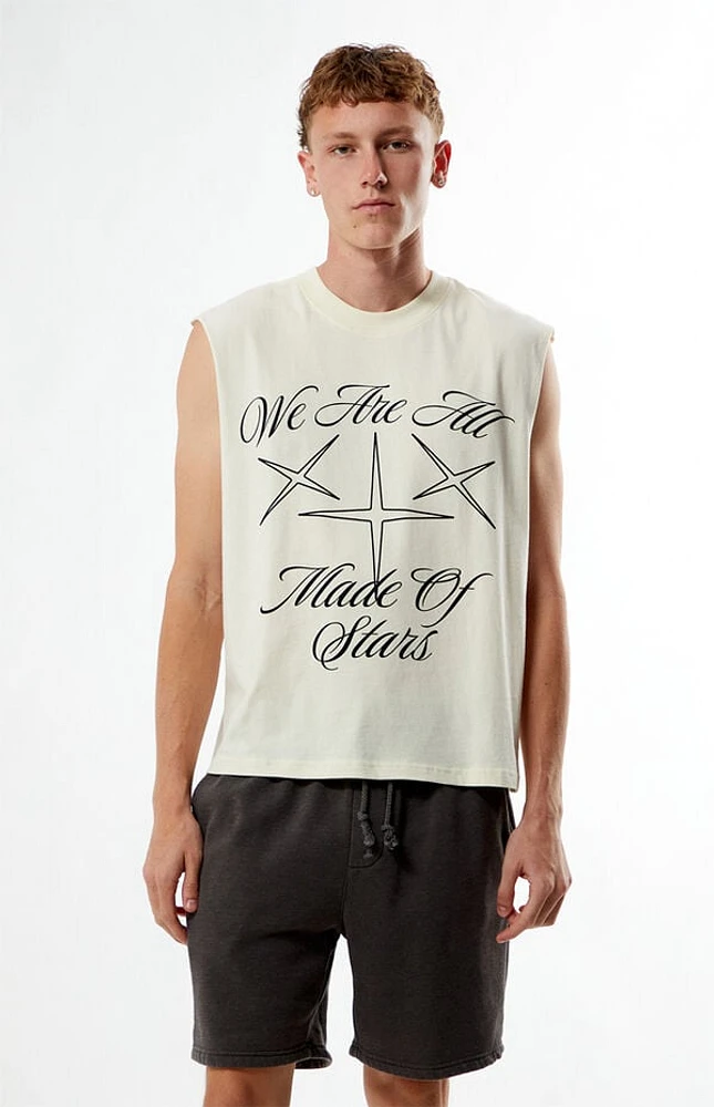 Pacsun Stars Cutoff Muscle T-Shirt