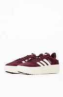 adidas Women's Maroon VL Court Bold Sneakers