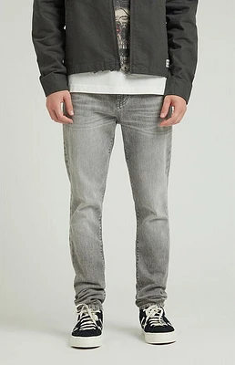 Pacsun Stacked Skinny Gray Jeans