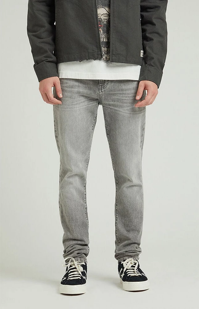 PacSun Stacked Skinny Gray Jeans