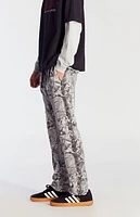 Pacsun Gray Camo Straight Leg Sweatpants