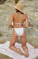 Pacsun Floral Lacey Day Triangle Bikini Top