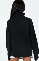 Princess Polly Eco Black Oswin Turtleneck Sweater