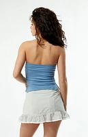 Your Favorite Striped Ruffle Mini Skirt