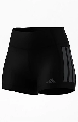 adidas Active Black Optime 3-Stripes Biker Shorts