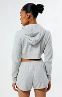 Pacsun Pacific Sunwear Ultra Cropped Zip Up Hoodie