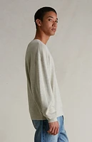 Fear of God Essentials Heather Stone Merino Wool Crew Neck Sweater