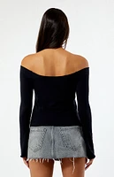 Est. PAC 1980 Adalyn Off-The-Shoulder Long Sleeve Top