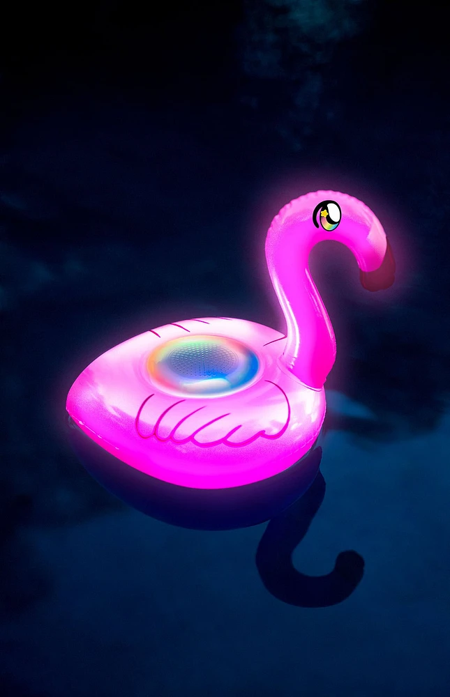 Pool Candy SoundCandy Floating LED Flamingo Bluetooth Speaker