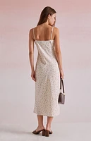 Beverly and Beck Daisy Floral Tie Front Midi Dress